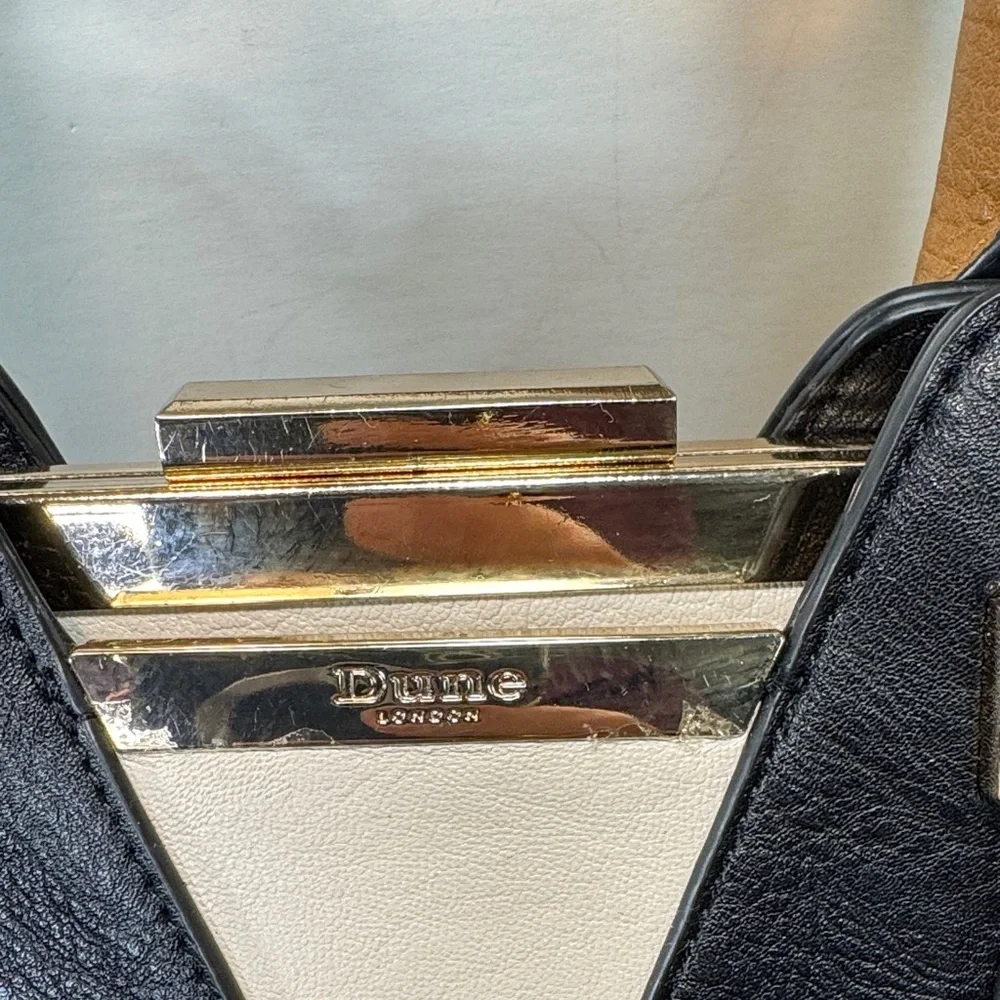 Done London Black and Tan Satchel